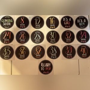 Baby milestone stickers!